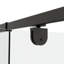 Porte de douche coulissante à cadre pivotant noir mat 56-60 "x H 71"-118698708