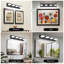 Luminaires de salle de bain noirs à DEL à intensité variable avec lumières de meuble-lavabo noir mat à intensité variable 24 W blanc froid 6 000 K-1956881015-1956881014