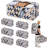 Heavy-Duty Moving Bags With Zippers & Straps - 6 Pack Extra Large Storage Totes, Water-Resistant & Foldable For Moving, Home Organization, And Travel