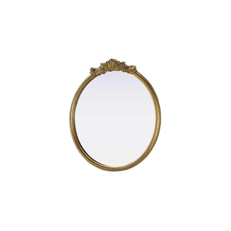 Miroir Monikah, 32 po x 30 po, Laiton antique