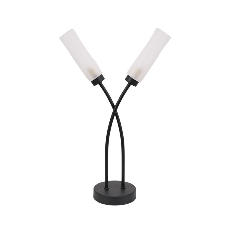 Aaniyah Metal Table Lamp, Matt Black, Yes