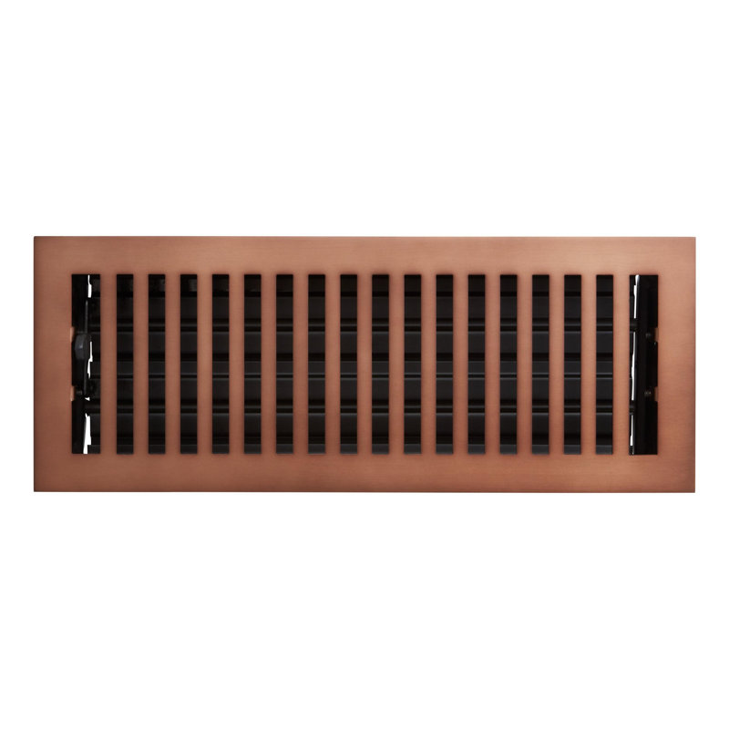 Modern Steel Floor/Wall Register, Oil Rubbed Bronze