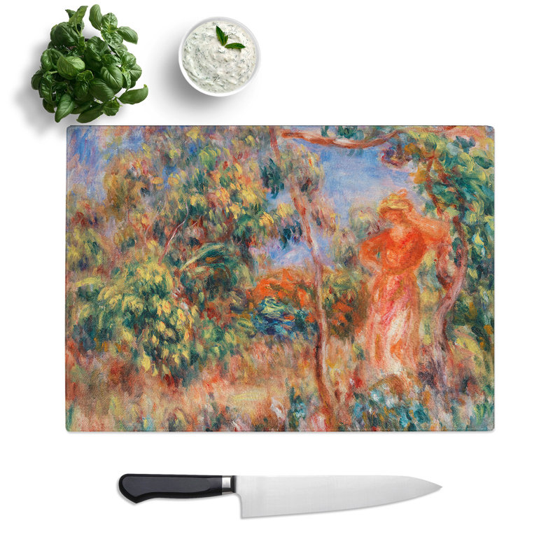 Woman by Pierre-Auguste Renoir Chopping Board, 28.5cm W x 39cm L