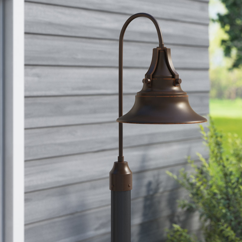 Midnight Bronze 21" Industrial Floor Lamp with Bell Shade