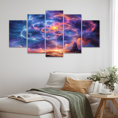 Dacchille - Space Landscapes Wall Art Decor 5 Piece