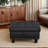 Faux Leather Ottoman