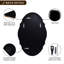 Miroir de salle de bain ovale contemporain Cadre en acier inoxydable-711187950-705468926