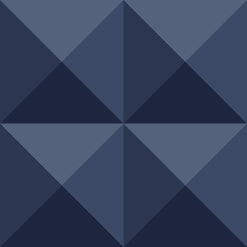 Yuki Osada Geometric Wallpaper Double Roll, Navy