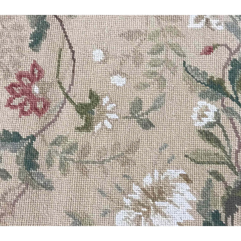 Wool Floral Area Rug, Rectangle 10'7" x 16'1"
