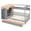 Lit maison avec deux tiroirs et garde-robe-1116244066-1116244061