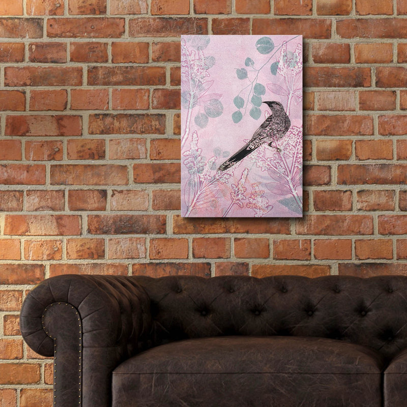 «Dussk Watchbird In Pink» par trudy riz, H 24 po x l 16 po x P 0,2 po