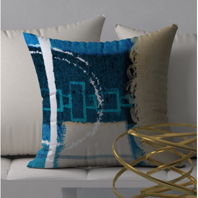 Abstract Throw Pillow