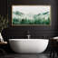 «Woodland Forest Landscape Green Mountain Mist Forest Nature Landscape», reproduction d'art sur toile-111176215-98042545