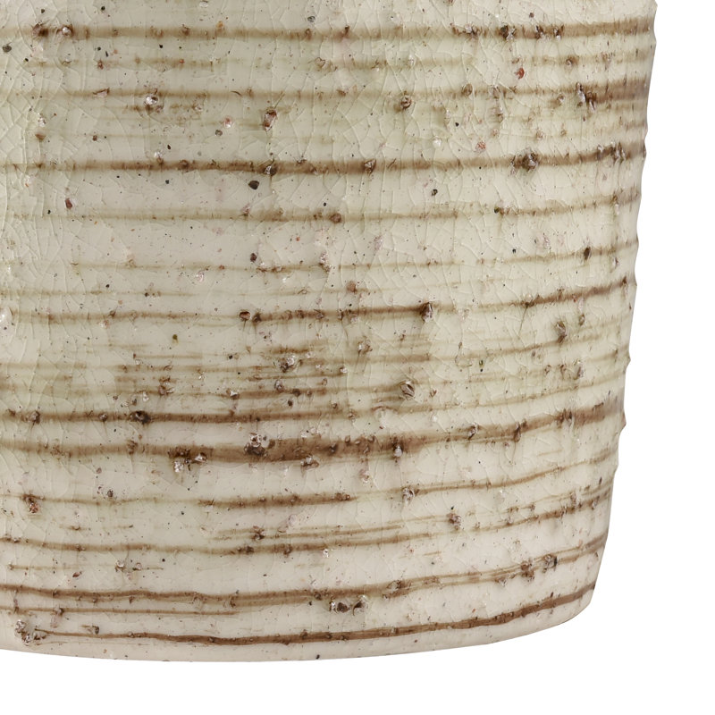 Haddasah Earthenware Table Vase, 7" H x 7" W x 6" D