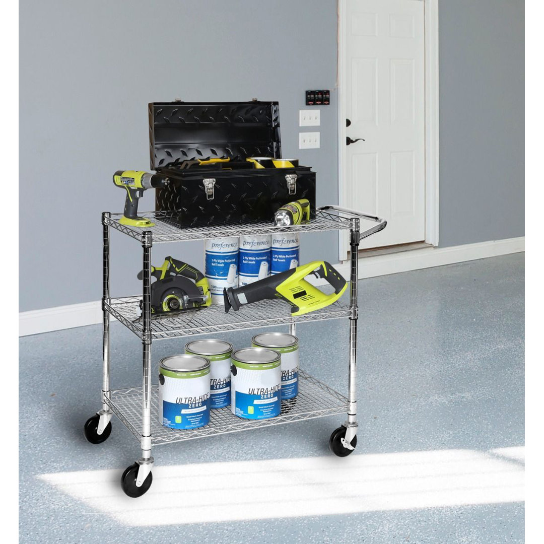 NSF-Certified Utility Cart with Wheels Seville Classics