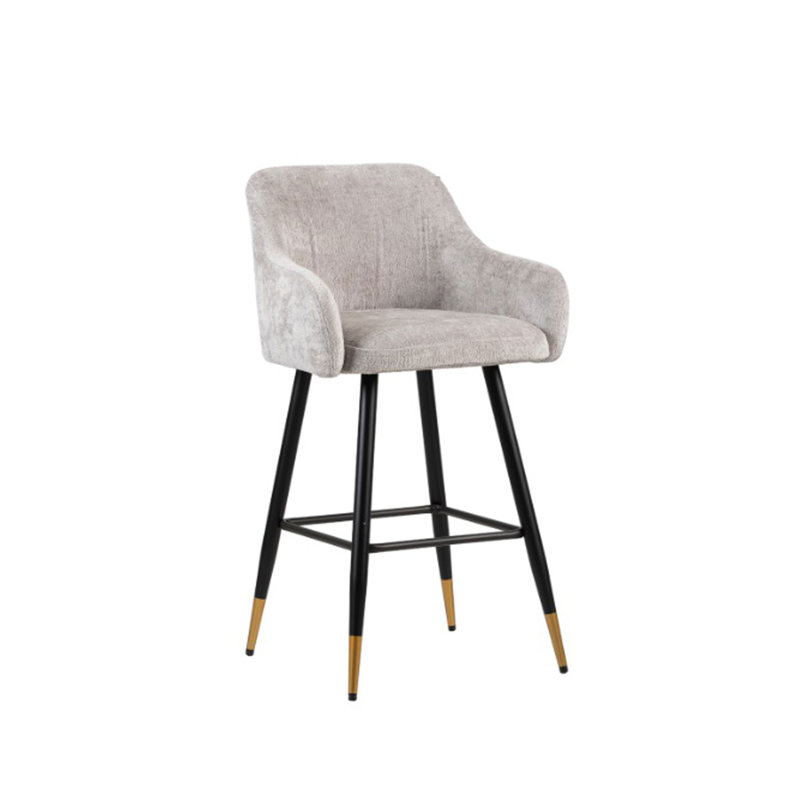 Zurich Mustard Bar Stool, Grey