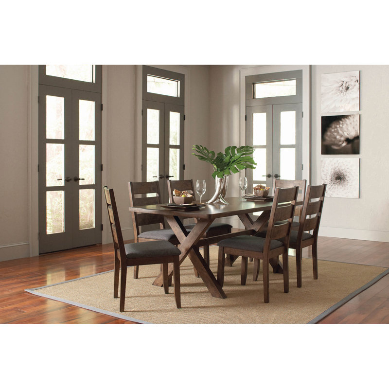 Montanez 6 - Person Trestle Dining Set