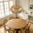 5 - Light Dimmable Bohemian Hand-Woven Rattan Drum Chandelier for Kitchen Island Living Room-1631299898