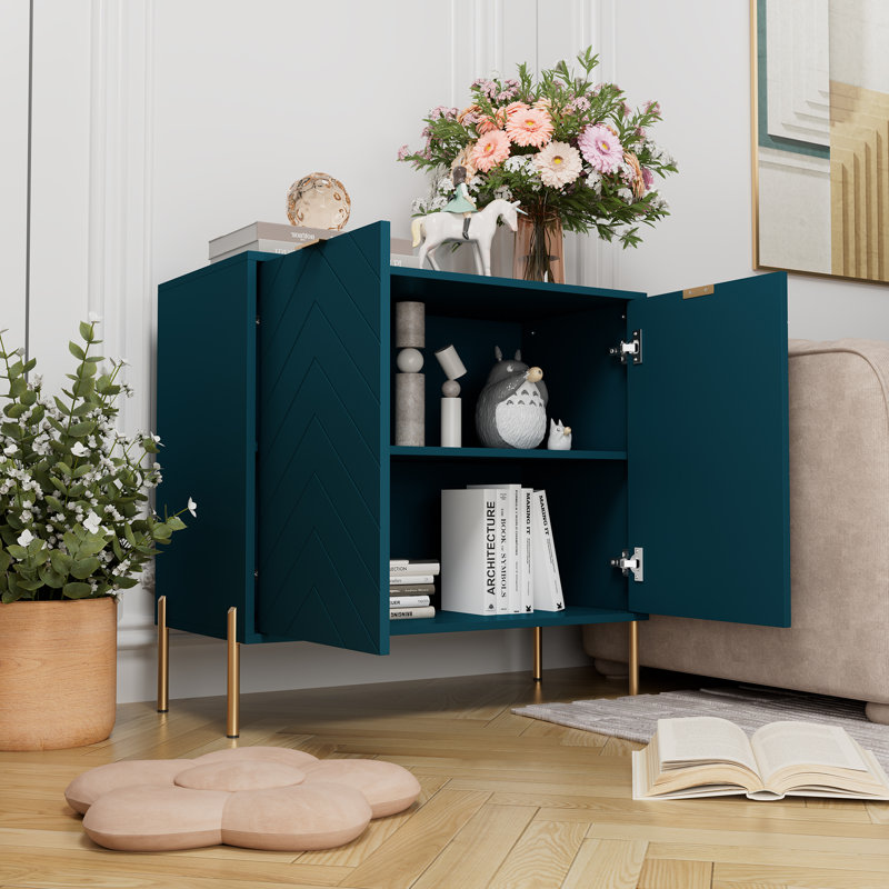 Rupena 31.5" W 2-Door Accent Cabinet , Green