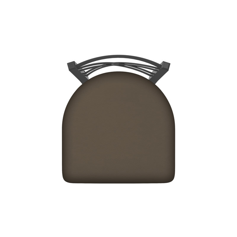 Catalina 18'' H Upholstered Metal Side Chair, Pewter, Vinyl-Canter Earth