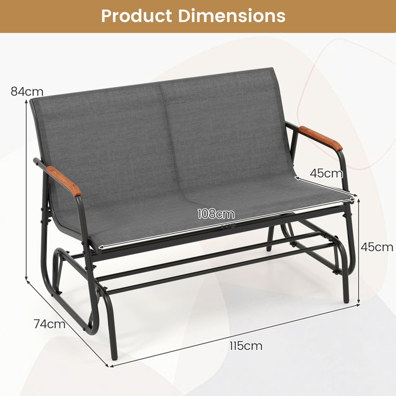 Metal Outdoor Bench