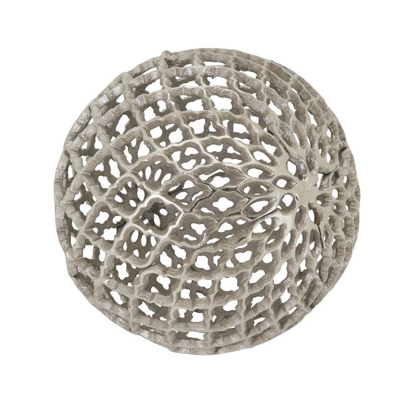 Handcrafted Moroccan Accent Orb, 3" H x 3" W x 3" D