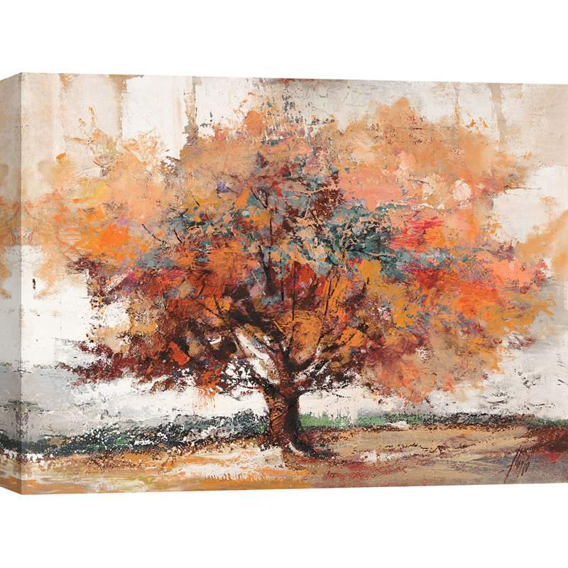 Autumn Breeze by Luigi Florio - Wrapped Canvas Painting, 60cm H x 80cm W x 4cm D