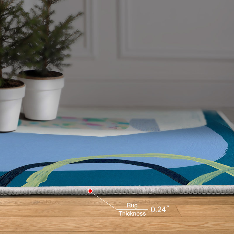 Dree Abstract Indoor Rug, Rectangle 5' x 7'6"