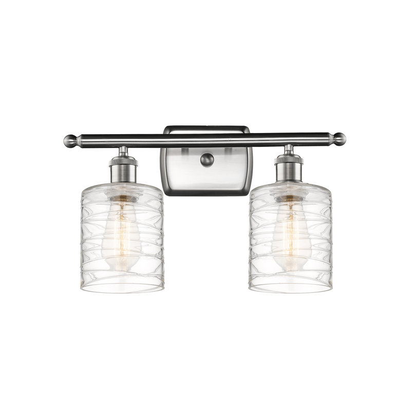 Éclairage pour salle de bain à intensité variable 2 lumières Leilani, Ampoule DEL 6 watts Vinage, Mercure
