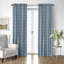 Shay Window Pane Cornflower Cotton Rod Pocket Drapery Panel Set of 2-813016612