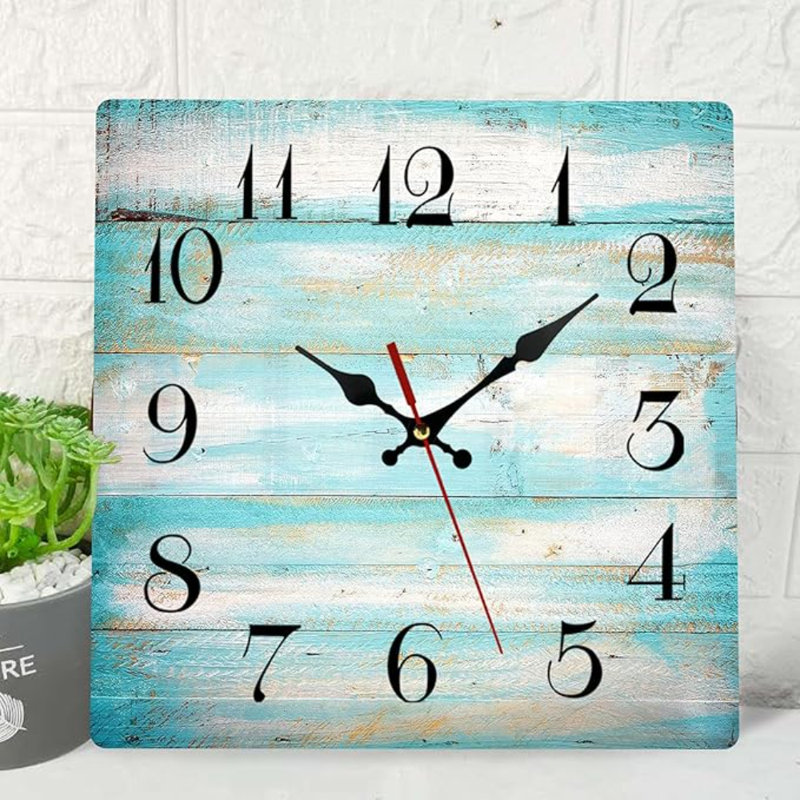 Horloge murale en bois Artsocket, Style rétro moderne 20