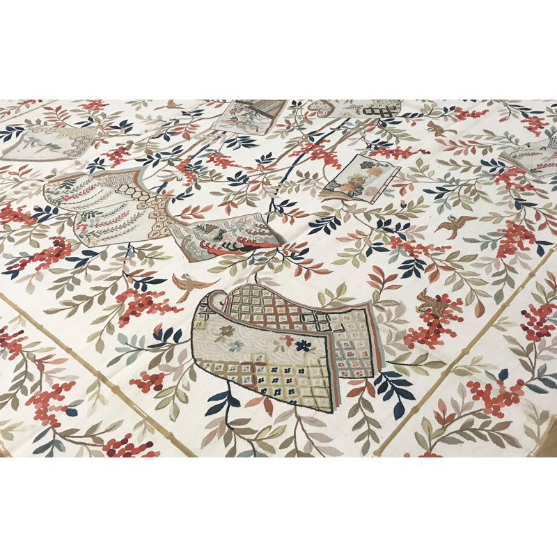 Aubusson Renaissance Wool Oriental Area Rug