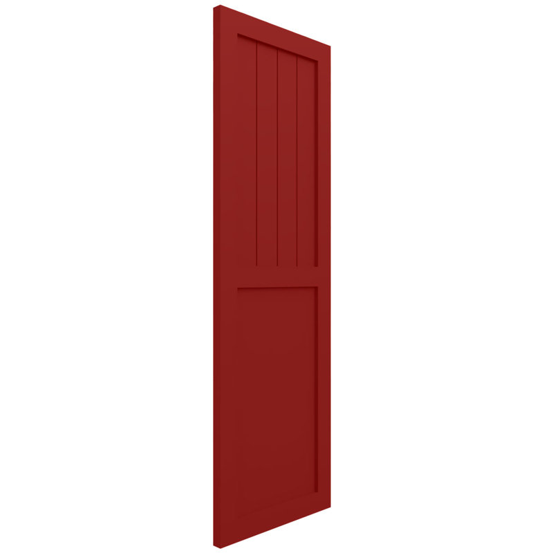 Volets combinés EnduraCore, 12"W, Rouge feu, H 54 po