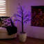 Arbre de Noël artificiel pré-éclairé avec 24 lumières DEL mauves-863714722
