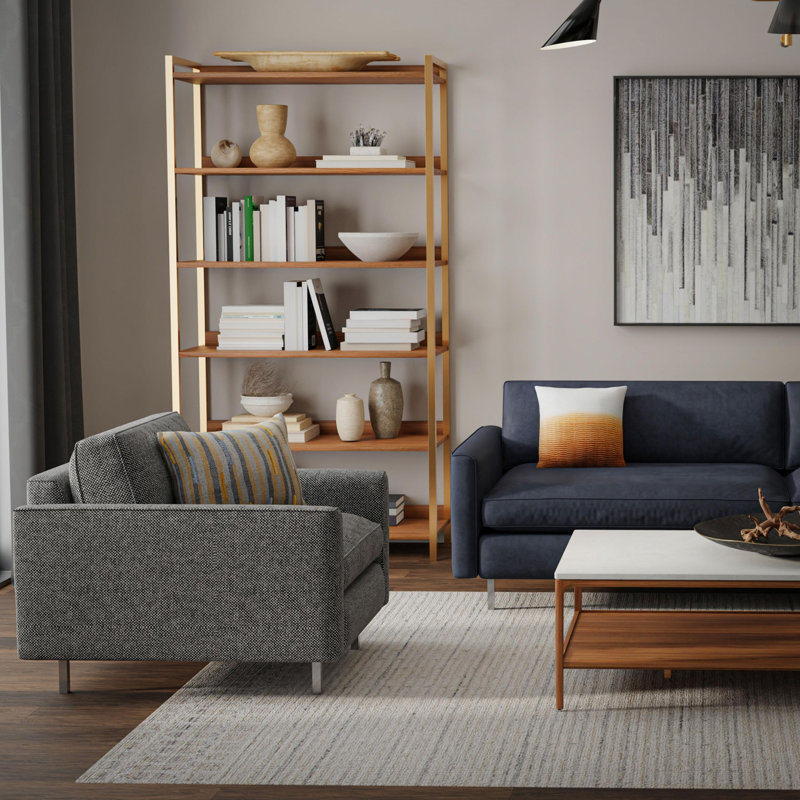 Tapis 100% laine touffeté à la main, Tapis de couloir 2 pi 6 po x 8 pi