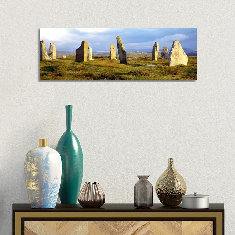 Callanish Stones, Isle Of Lewis, Outer Hebrides, Scotland, United Kingdom - Wrapped Canvas Panoramic Print