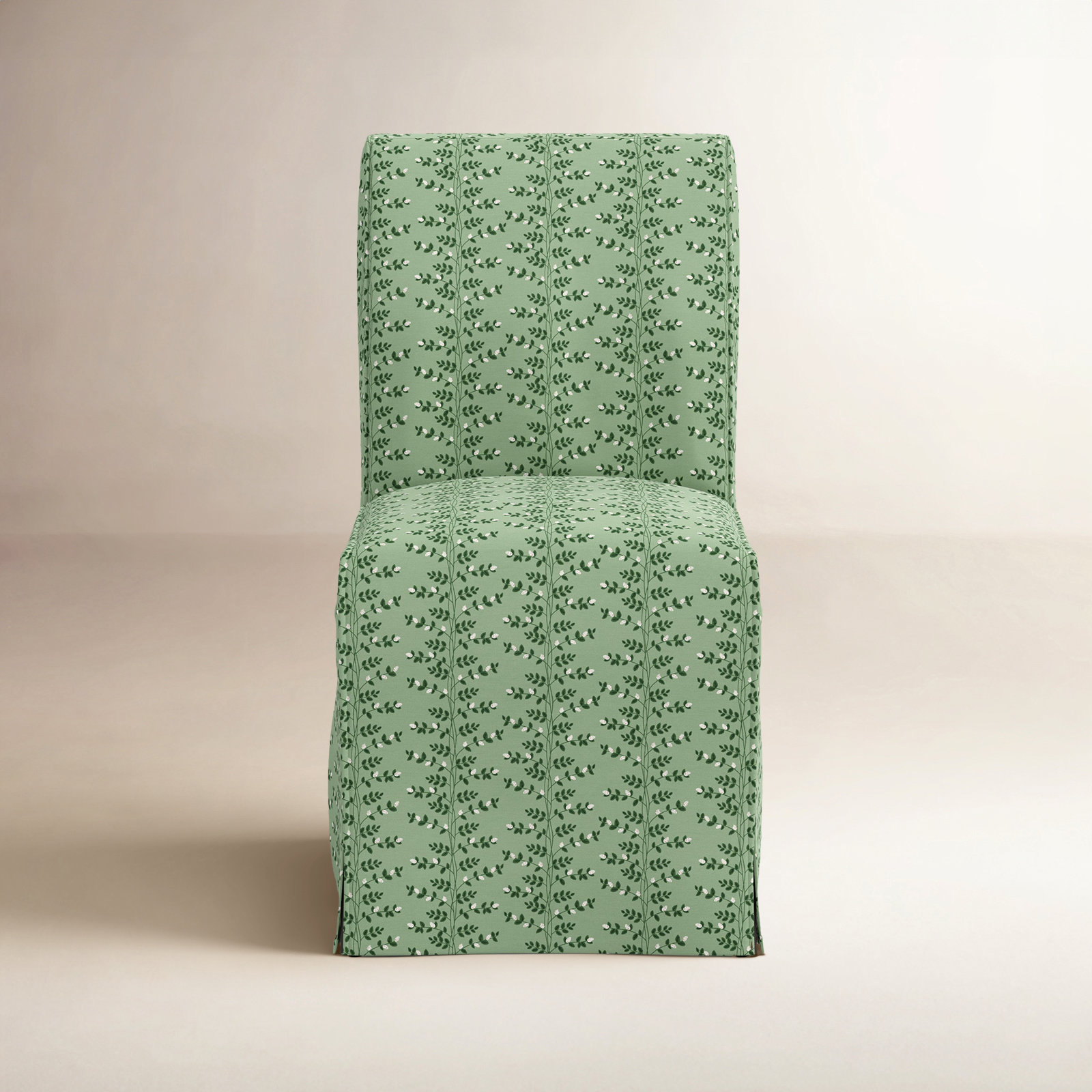 Rifle Paper Co. x Cloth & Company Frances Slipcover Dining Chair, Green