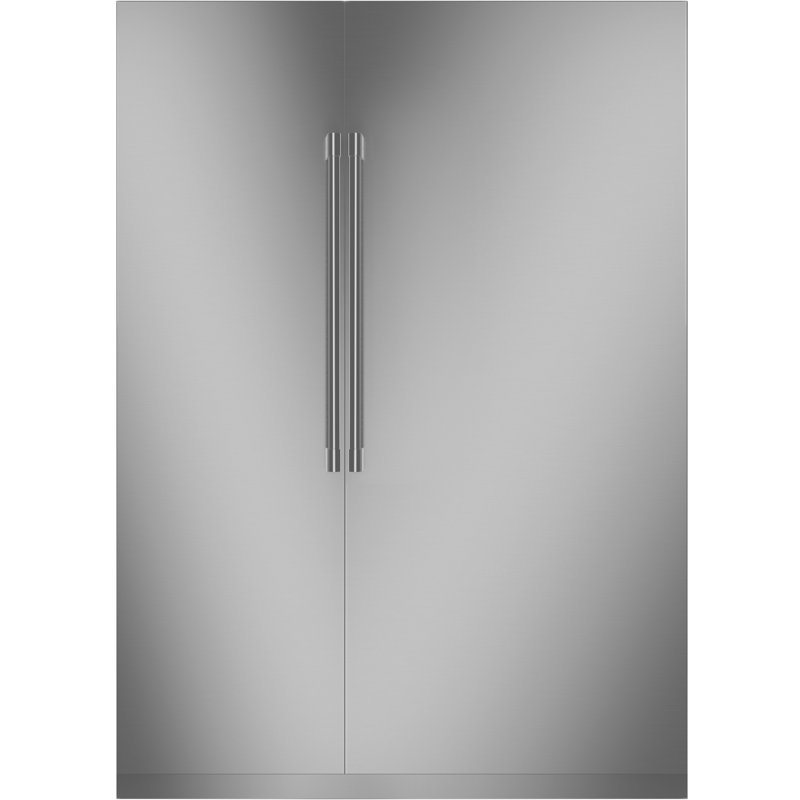 Monogram Premium Column Pair: 24" W Freezer Column + 36" W Refrigerator Column, Panel Ready, Stainless Steel, Statement, Yes