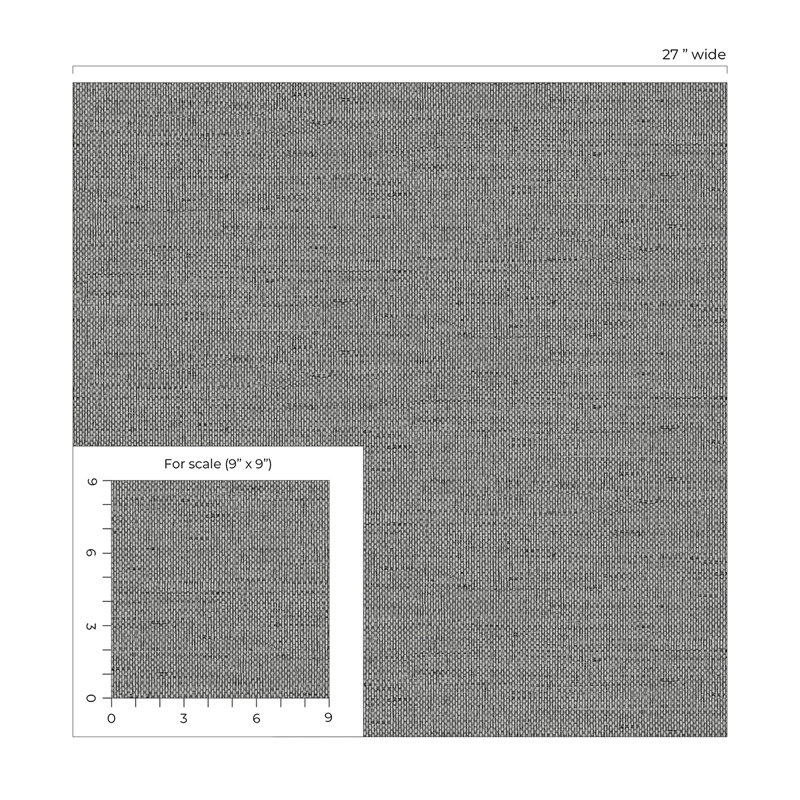 Abstract Vinyl Metallic Wallpaper Double Roll, Coal