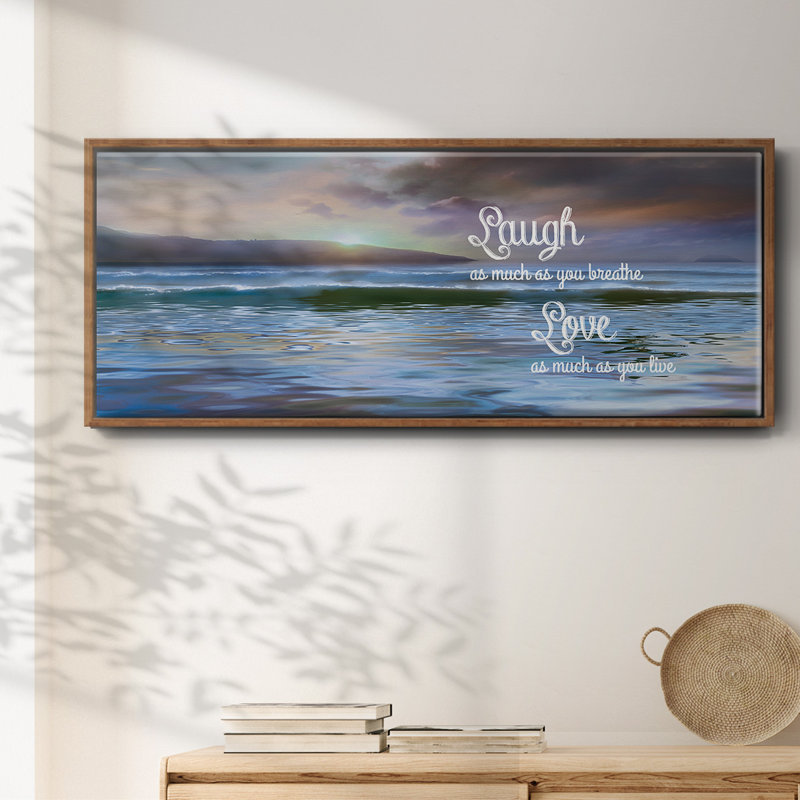 Laugh As Much- Framed Canvas