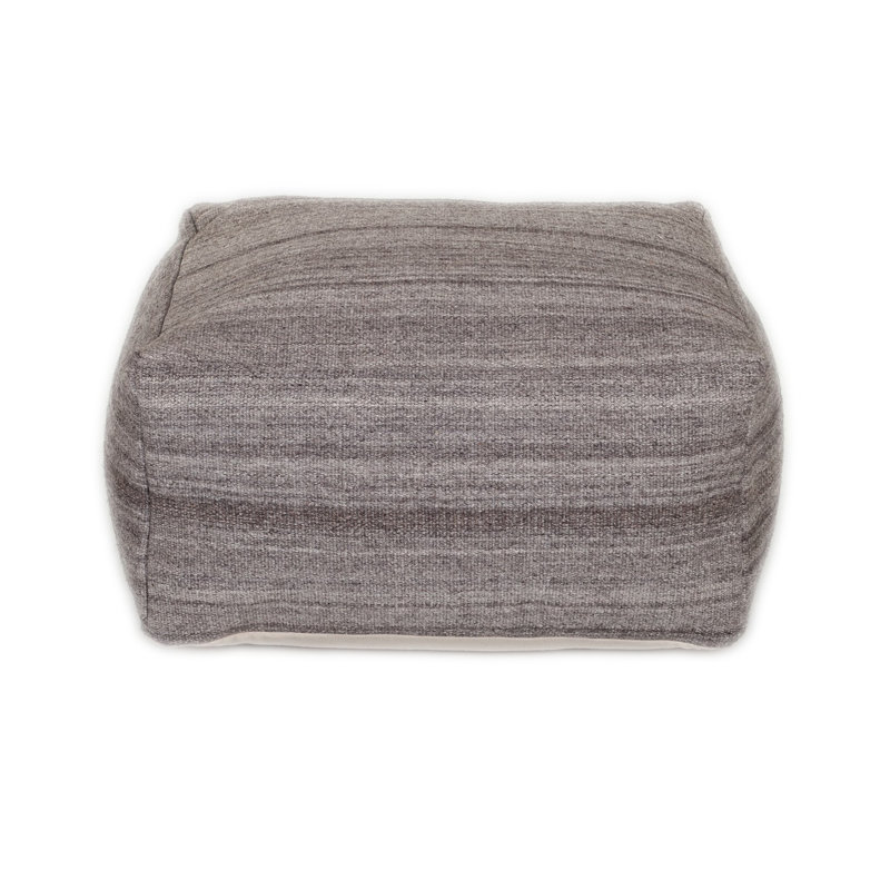 Repose-pieds 24 po, 100% coton brun grisâtre