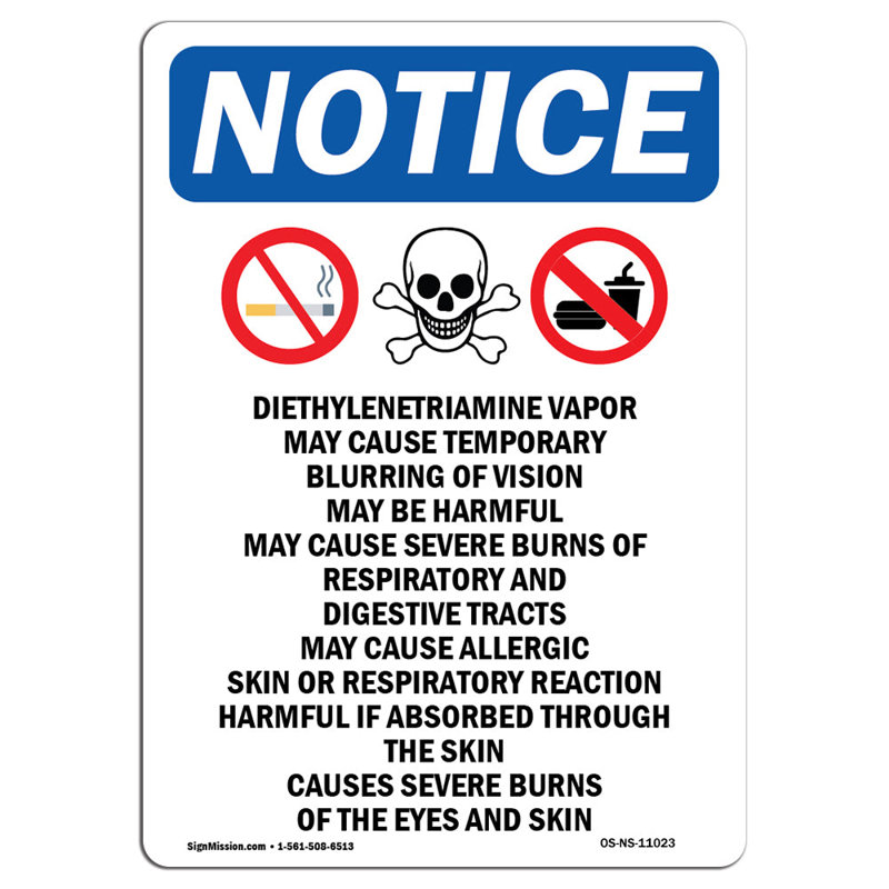 Diethylenetriamine Sign