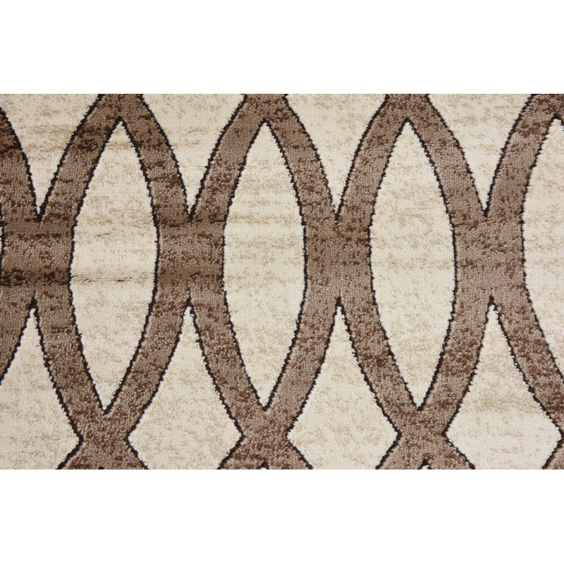 Emigdio Abstract Indoor Rug, Round 5'