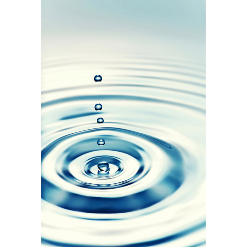 Goutte d'eau - photographie sur toile tendue, H 12 po x l 8 po