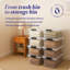 Ensemble de bacs de rangement en plastique