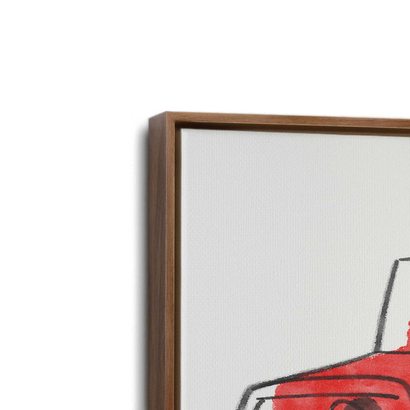 «View» par Kamdon Kreations, reproduction d'art, L 24 po x H 18 po, Brun, Toile avec cadre