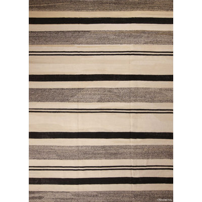 Tapis noir / blanc One-of-a-Kind Modern