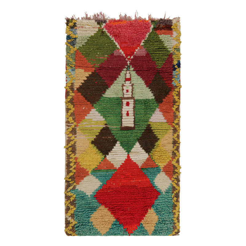 Hand Knotted Wool Area Rug