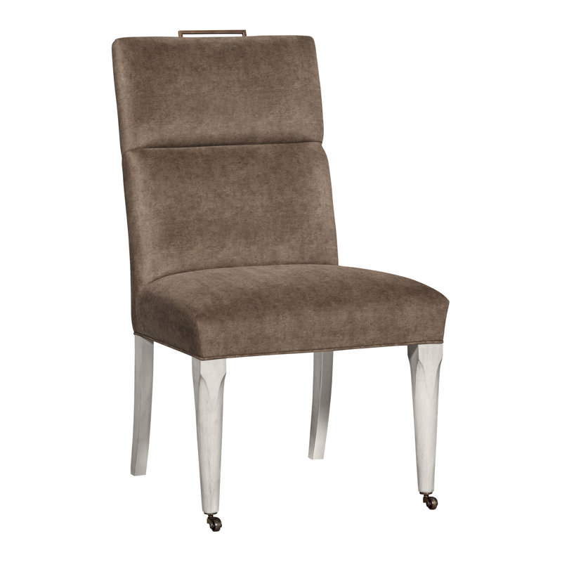 Thom Filicia Home 40.5" Upholstered Back Side Chair, Casa Blanca, Nadia Earth
