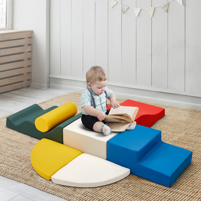 Blocs pour enfants Erommy, Bleu / blanc / rouge / jaune